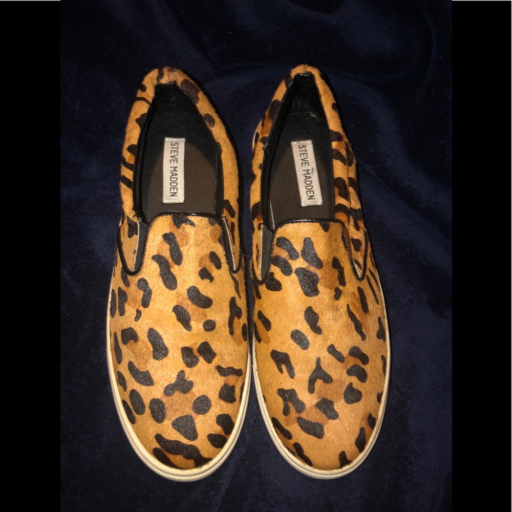 Women’s Steve Madden Calf Hair Slip Ons